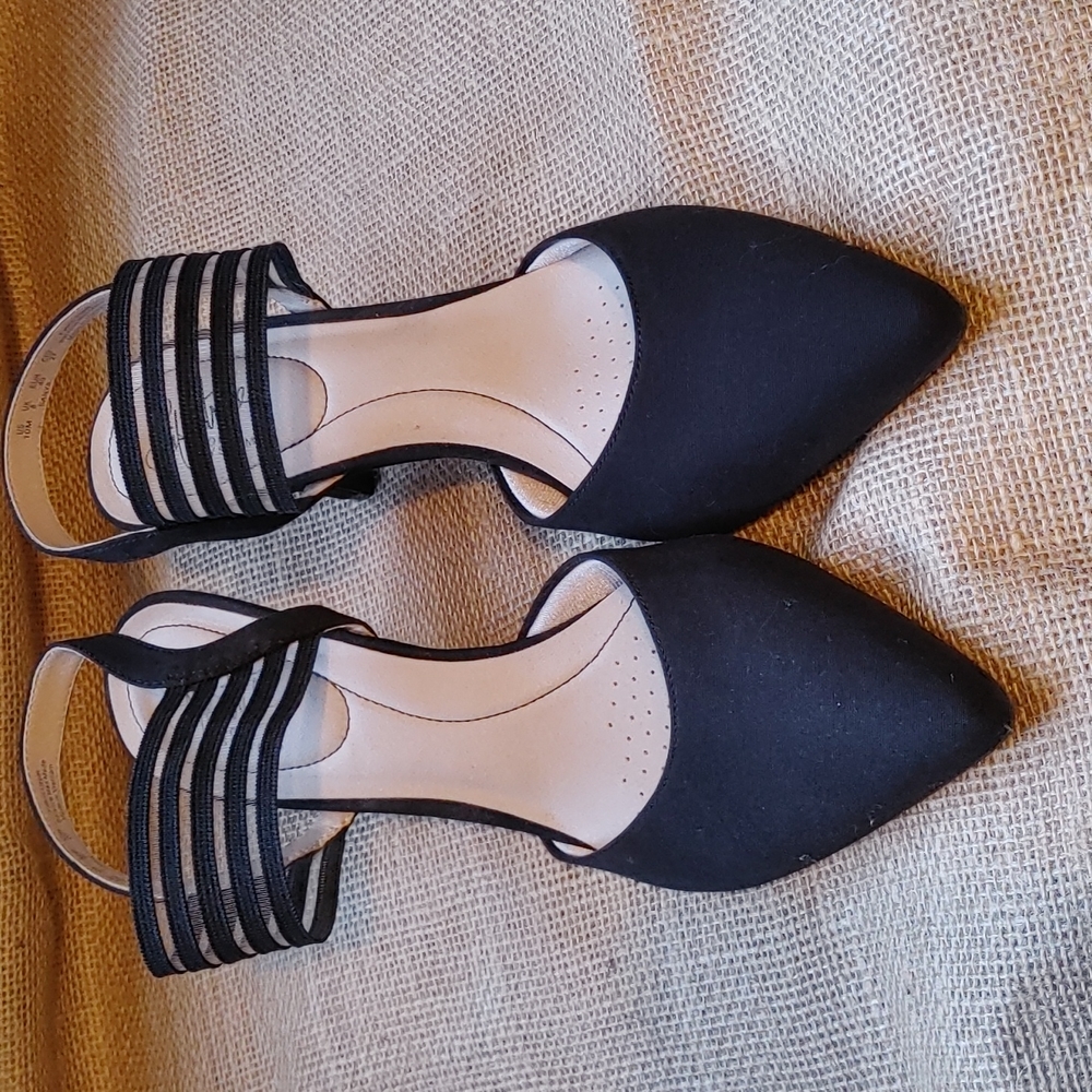 Lifestride size 10m black heels